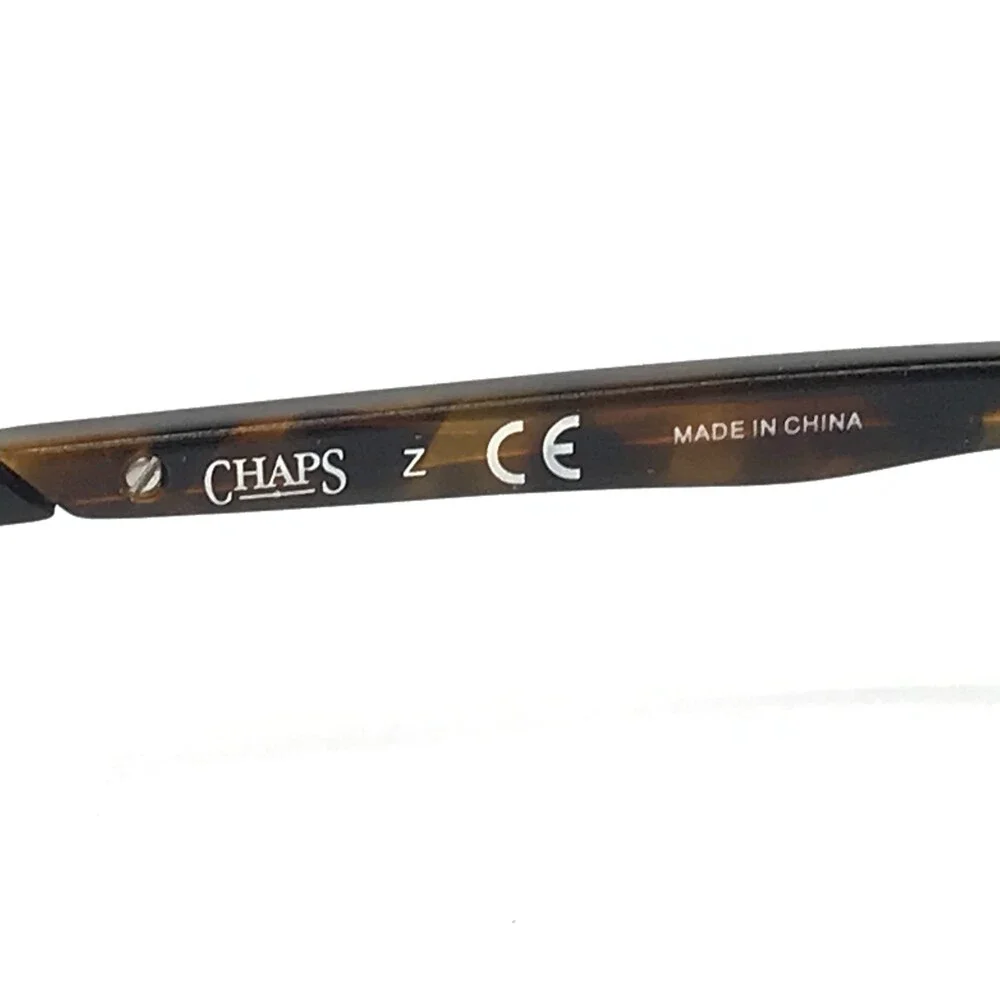 Chaps Eyeglasses Frames CP2079 107 Black Tortoise Rectangle Wire Rim 52-15-140